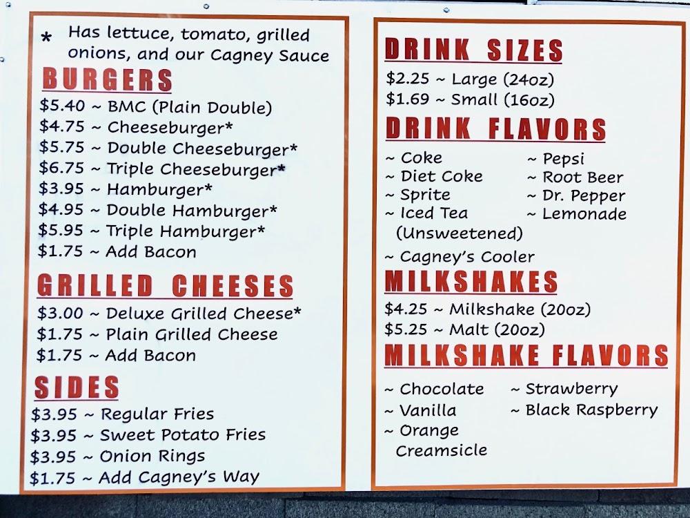 Out & About Burgers Menu image 2